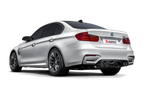 akrapovic bmw m3/m4 (f80/f82) slip-on line (titanium) (req. tips) bmw m3 m4 f80 f82 f8x iconic garage