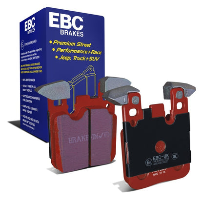 ebc bmw m3 3.0 twin turbo (f80) redstuff rear brake pads bmw m3 m4 f80 f82 f8x iconic garage