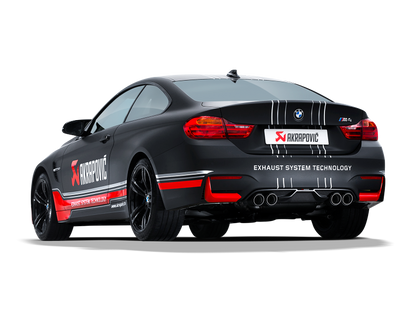 akrapovic bmw m3/m4 (f80/f82) slip-on line (titanium) (req. tips) bmw m3 m4 f80 f82 f8x iconic garage