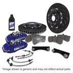 ebc racing bmw m3 (e90/e92/e82) blue apollo-6 calipers 380mm rotors front big brake kit bmw m3 e92 e9x iconic garage