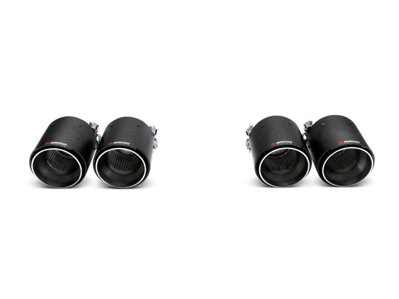 akrapovic bmw m3/m4 (f80/f82) tail pipe set (carbon) bmw m3 m4 f80 f82 f8x iconic garage