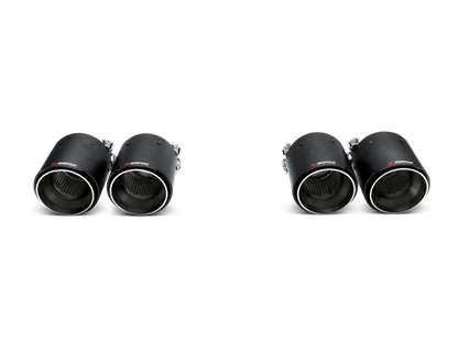 akrapovic bmw m3/m4 (f80/f82) tail pipe set (carbon) bmw m3 m4 f80 f82 f8x iconic garage