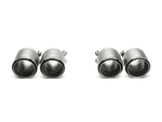 akrapovic bmw m3/m4 (f80/f82) tail pipe set (titanium) bmw m3 m4 f80 f82 f8x iconic garage