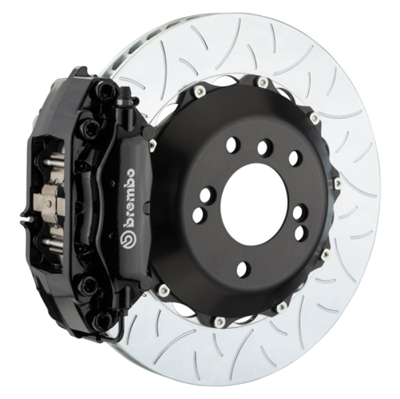 brembo m3 (e90/e92/e93) rear gt bbk 4 piston cast 345x28 2pc rotor slotted type-3-black bmw m3 e92 e9x iconic garage