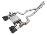awe tuning bmw f8x m3/m4 switchpath cat-back exhaust - diamond black tips bmw m3 m4 f80 f82 f8x iconic garage