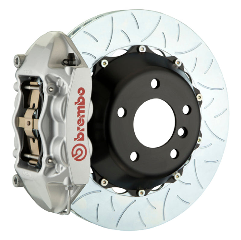 brembo m3 (e90/e92/e93) rear gt bbk 4 piston cast 380x28 2pc rotor slotted type-3-silver bmw m3 e92 e9x iconic garage