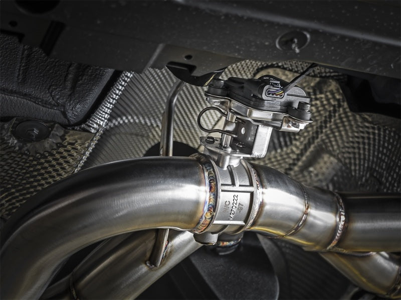 afe mach force-xp 2-1/2in ss axle back exhaust w/black tips 15+ bmw m3/m4 (f80/f82) (tt) s55 bmw m3 m4 f80 f82 f8x iconic garage