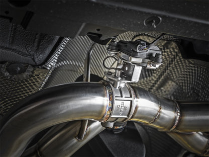 afe mach force-xp 2-1/2in ss axle back exhaust w/polished tips 15+ bmw m3/m4 (f80/f82) (tt) bmw m3 m4 f80 f82 f8x iconic garage
