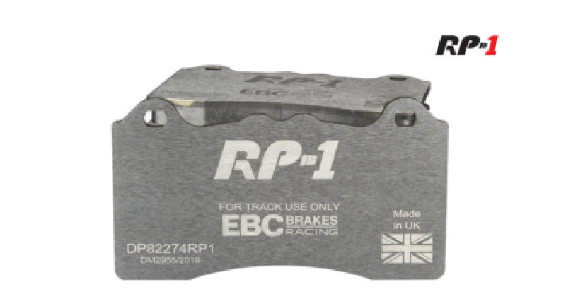 ebc racing 2021+ bmw m3/m4 / 2023+ bmw m2 (g80/g82/g87) w/cast iron rotor rp-1 race front brake pads bmw m3 m4 g80 g82 g8x iconic garage