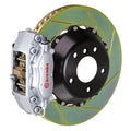 brembo m3 (e90/e92/e93) rear gt bbk 4 piston cast 345x28 2pc rotor slotted type-1-silver bmw m3 e92 e9x iconic garage