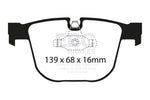 ebc bmw m3 4.0 (e90) redstuff rear brake pads bmw m3 e92 e9x iconic garage