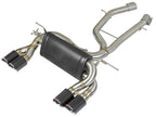 afe mach force-xp 2-1/2in stainless steel axle back exhaust w/cf bmw m3/m4 (f80/82/83) bmw m3 m4 f80 f82 f8x iconic garage