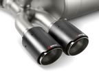 akrapovic bmw m3/m4 (f80/f82) tail pipe set (carbon) bmw m3 m4 f80 f82 f8x iconic garage