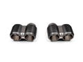 akrapovic 2021+ bmw g87 m2, g80 m3 & g82 m4 octagonal carbon design tail pipe set bmw m3 m4 g80 g82 g8x iconic garage