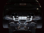 awe tuning switchpath cat-back exhaust for bmw g8x m3/m4 - diamond black tips bmw m3 m4 g80 g82 g8x iconic garage
