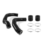mishimoto 2015+ bmw f8x m3/m4 charge pipe kit - wrinkle black bmw m3 m4 f80 f82 f8x iconic garage