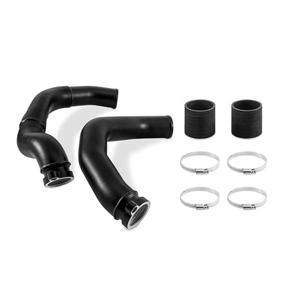 mishimoto 2015+ bmw f8x m3/m4 charge pipe kit - wrinkle black bmw m3 m4 f80 f82 f8x iconic garage