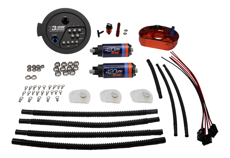 deatschwerks a90/91 toyota supra/g8x bmw m3/m4 fuel pump module w/dual dw420s bmw m3 m4 g80 g82 g8x iconic garage
