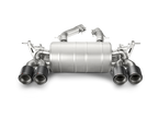akrapovic bmw m3/m4 (f80/f82) slip-on line (titanium) (req. tips) bmw m3 m4 f80 f82 f8x iconic garage