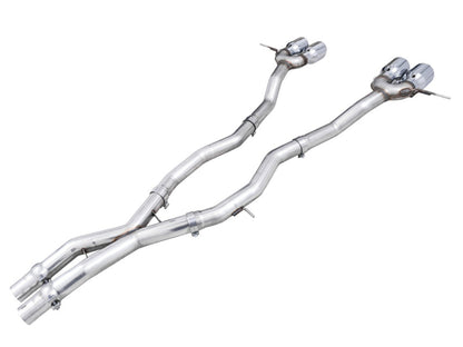 awe tuning track edition cat-back exhaust for bmw g8x m3/m4 - chrome silver tips bmw m3 m4 g80 g82 g8x iconic garage