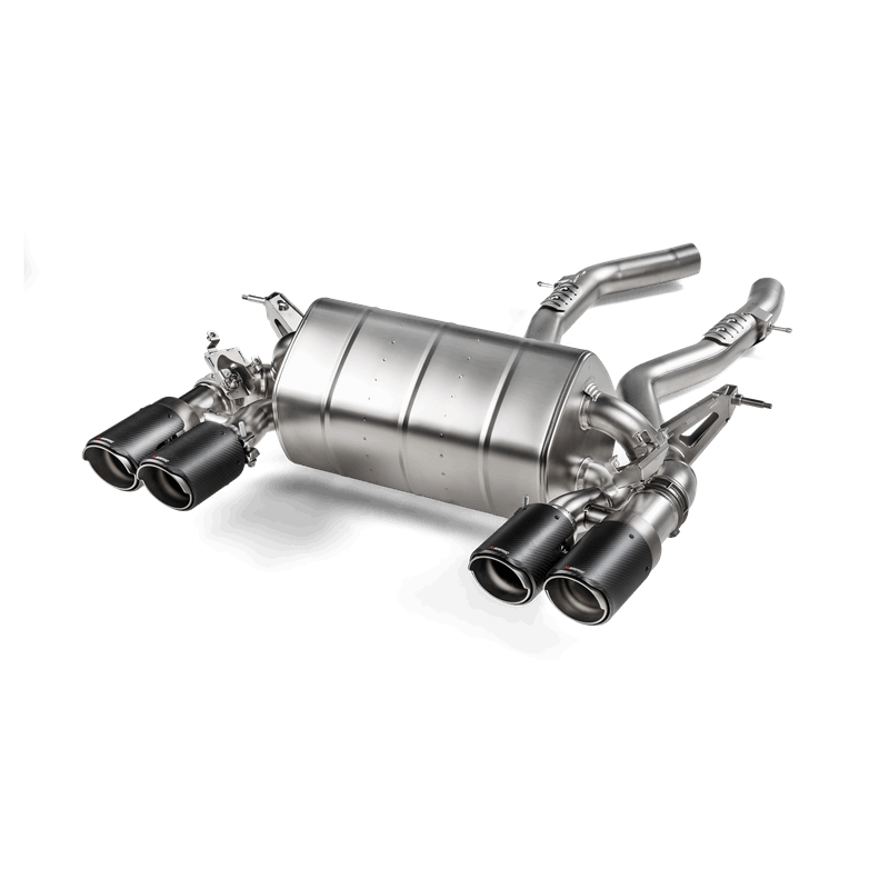 akrapovic 2018 bmw m4 (f82/f83) slip-on line (titanium) bmw m3 m4 f80 f82 f8x iconic garage