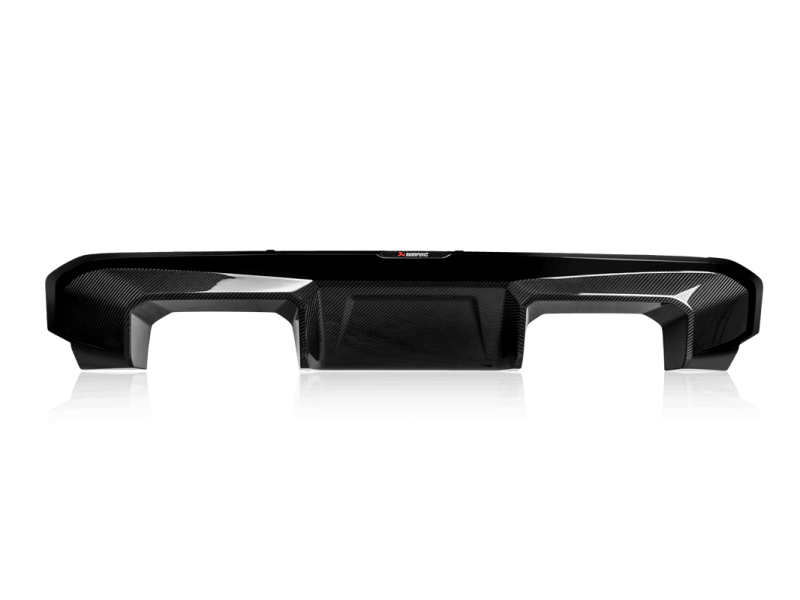 akrapovic bmw m3 (g80) / m4 (g82, g83) rear carbon fiber diffuser - high gloss black bmw m3 m4 g80 g82 g8x iconic garage