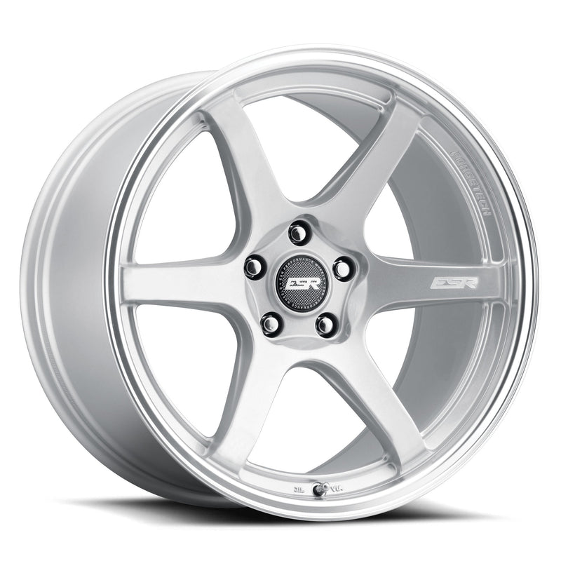 ESR APX6 18x8.5 5x120 Wheel - Hyper Silver Machine Lip wheel for BMW E90/E92/E93 M3, F80/F82/F83 M3 & M4, F87 M2 - Iconic Garage