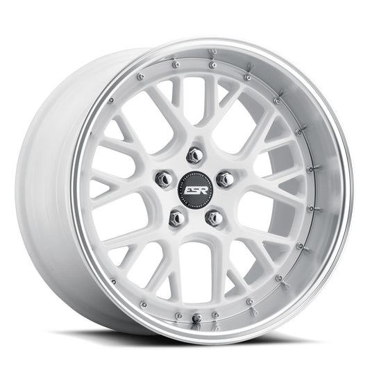 ESR CS11 18x9.5 5x120 Wheel - Gloss White Machine Lip wheel for BMW E90/E92/E93 M3, F80/F82/F83 M3 & M4, F87 M2 - Iconic Garage