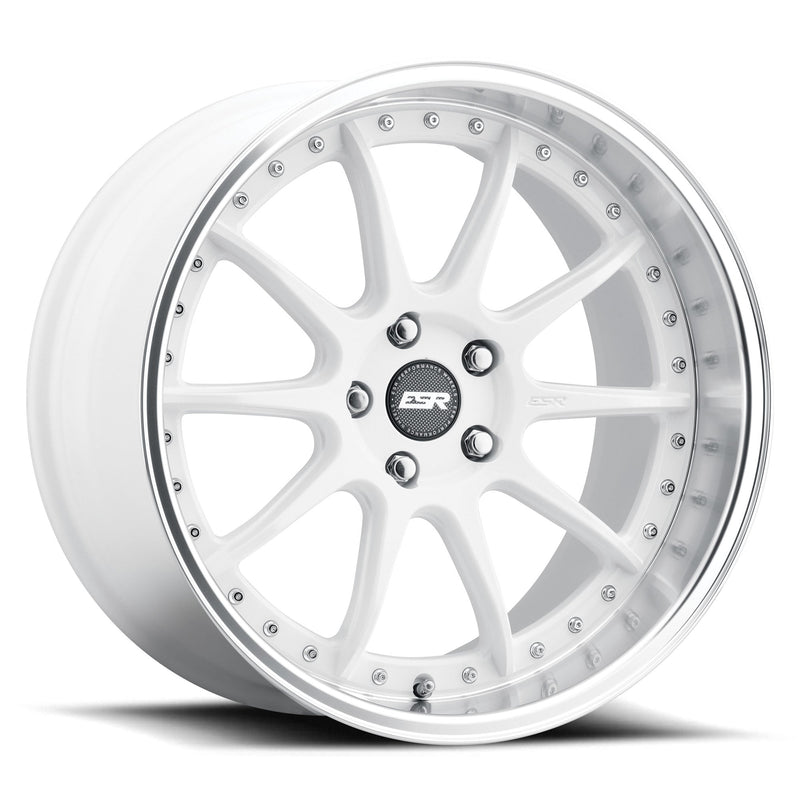 ESR CS12 18x8.5 5x120 Wheel - Gloss White Machine Lip wheel for BMW E90/E92/E93 M3, F80/F82/F83 M3 & M4, F87 M2 - Iconic Garage