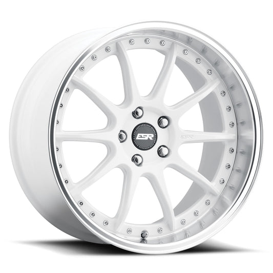 ESR CS12 19x9.5 5x120 Wheel - Gloss White Machine Lip wheel for BMW F80/F82/F83 M3 & M4, F87 M2 - Iconic Garage