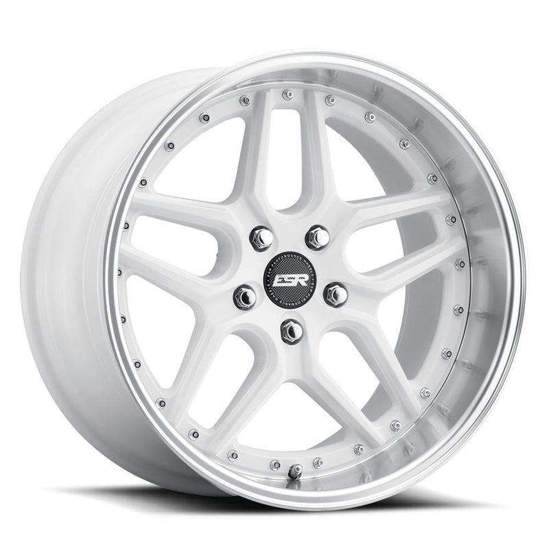 ESR CS15 18x8.5 5x120 Wheel - Gloss White Machine Lip wheel for BMW E90/E92/E93 M3, F80/F82/F83 M3 & M4, F87 M2 - Iconic Garage