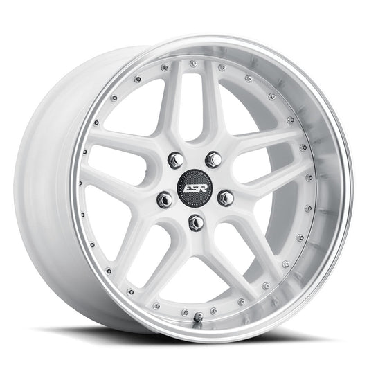 ESR CS15 19x9.5 5x112 Wheel - Gloss White Machine Lip wheel for BMW G80/G82/G83 M3 & M4, G87 M2 - Iconic Garage