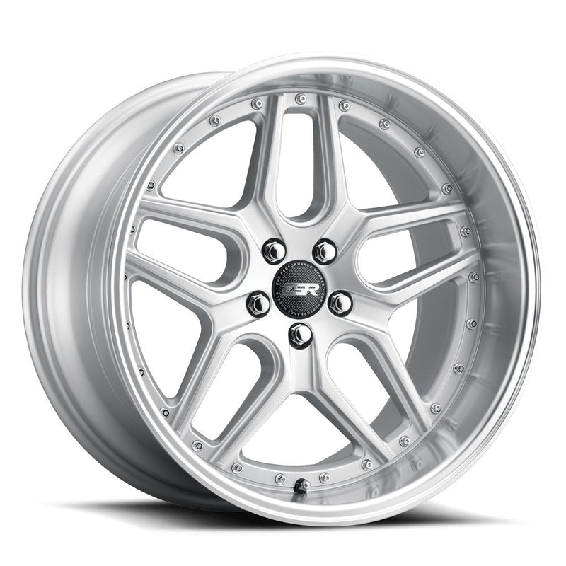ESR CS15.2 18x9.5 5x120 Wheel - Hyper Silver Machine Lip wheel for BMW E90/E92/E93 M3, F80/F82/F83 M3 & M4, F87 M2 - Iconic Garage