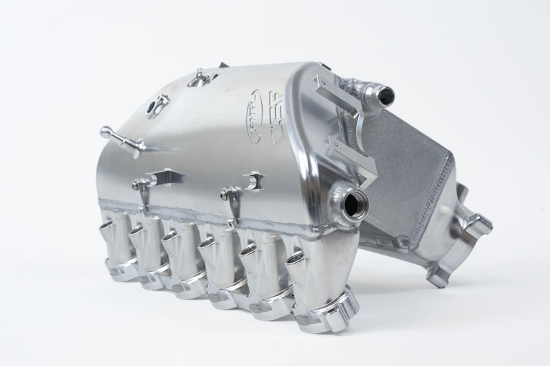 csf bmw m2/m3/m4 s58 comp & non-comp (g8x) charge-air cooler manifold - raw billet bmw m3 m4 g80 g82 g8x iconic garage