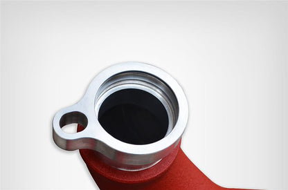 injen bmw m3(f80)/m4 (f82/83) twin turbo 2pc aluminum int. charge pipe - wrinkle red bmw m3 m4 f80 f82 f8x iconic garage