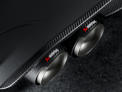 akrapovic bmw m3/m4 (f80/f82) tail pipe set (carbon) bmw m3 m4 f80 f82 f8x iconic garage