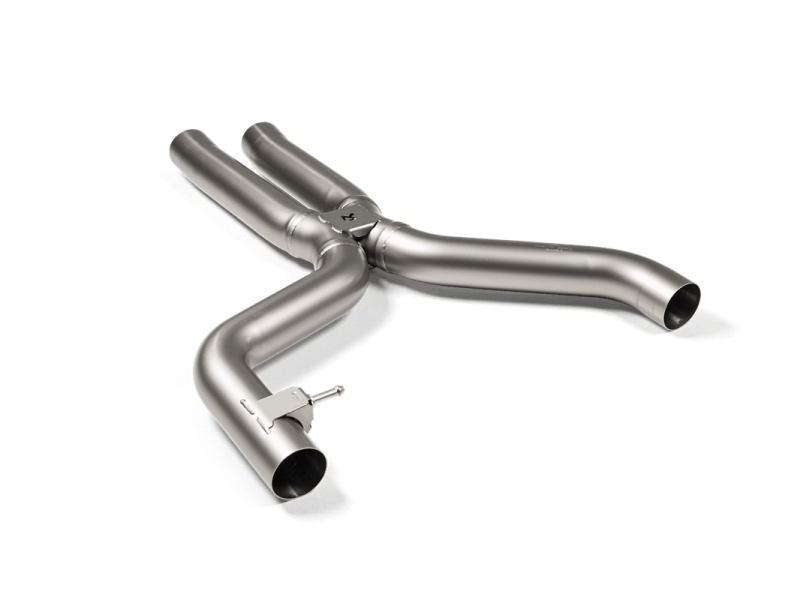 akrapovic 2021+ bmw g87 m2, g80 m3 & g82 m4 evolution short link pipe w/o resonator (titanium) bmw m3 m4 g80 g82 g8x iconic garage