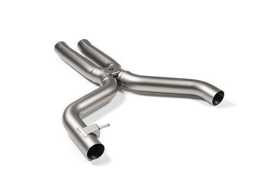 akrapovic 2021+ bmw g87 m2, g80 m3 & g82 m4 evolution short link pipe w/o resonator (titanium) bmw m3 m4 g80 g82 g8x iconic garage