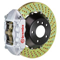 brembo m3 (e90/e92/e93) rear gt bbk 4 piston cast 380x28 2pc rotor drilled-silver bmw m3 e92 e9x iconic garage