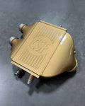 csf 2014+ bmw m3/m4 (f8x) top mount charge-air-cooler - carbon ceramic gold gloss bmw m3 m4 f80 f82 f8x iconic garage