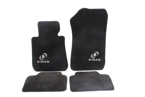Dinan Signature Floor Mats - Black w/ Silver Logo (F82)