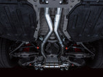 awe tuning switchpath cat-back exhaust for bmw g8x m3/m4 - chrome silver tips bmw m3 m4 g80 g82 g8x iconic garage