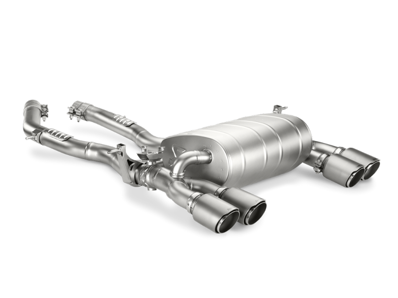 akrapovic bmw m3/m4 (f80/f82) slip-on line (titanium) (req. tips) bmw m3 m4 f80 f82 f8x iconic garage