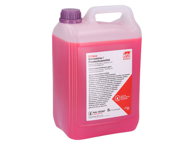 Coolant / Antifreeze - Audi/VW G12evo (5 Liter) - febi bilstein - Pack of 2