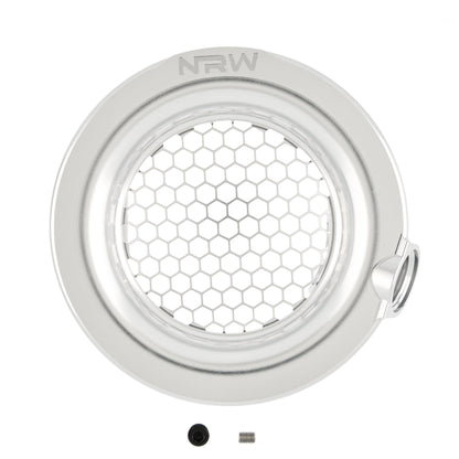 4" Single Turbo Velocity Stack with 1/8" NPT and 12AN Intake Port - Silver - NRW Design BMW performance part - Iconic Garage
