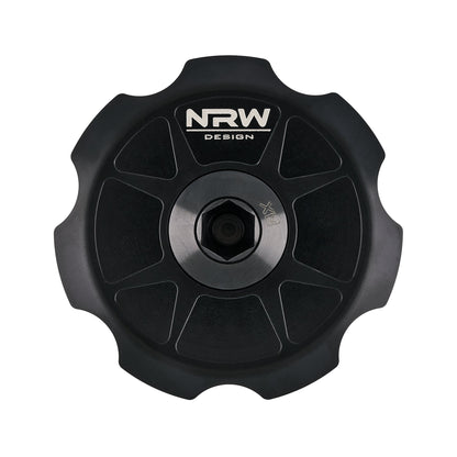 S58 Billet Multi Baffled Oil Cap with AN Swivel Option - Oil Cap with AN Swivel Fitting - NRW Design BMW performance part - Iconic Garage