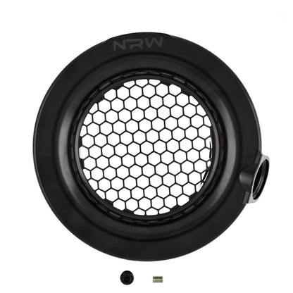 4" Single Turbo Velocity Stack with 1/8" NPT and 12AN Intake Port - Silver - NRW Design BMW performance part - Iconic Garage