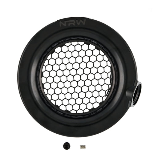 4" Single Turbo Velocity Stack with 1/8" NPT and 12AN Intake Port - Silver - NRW Design BMW performance part - Iconic Garage