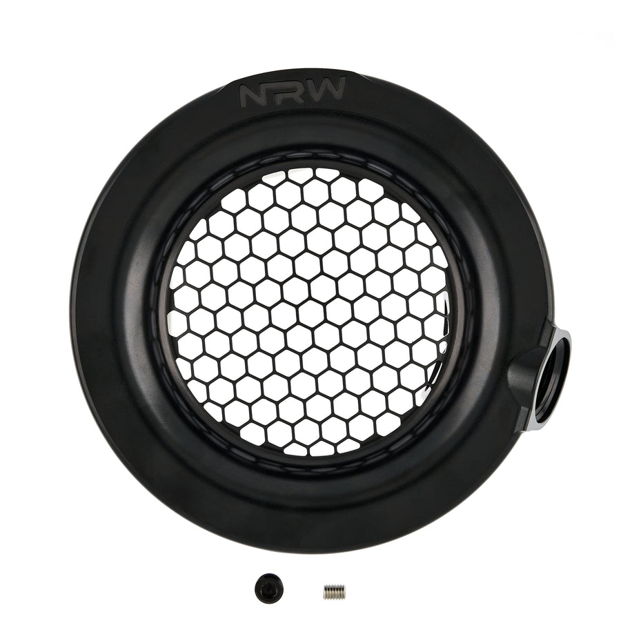 4" Single Turbo Velocity Stack with 1/8" NPT and 12AN Intake Port - Black - NRW Design BMW performance part - Iconic Garage