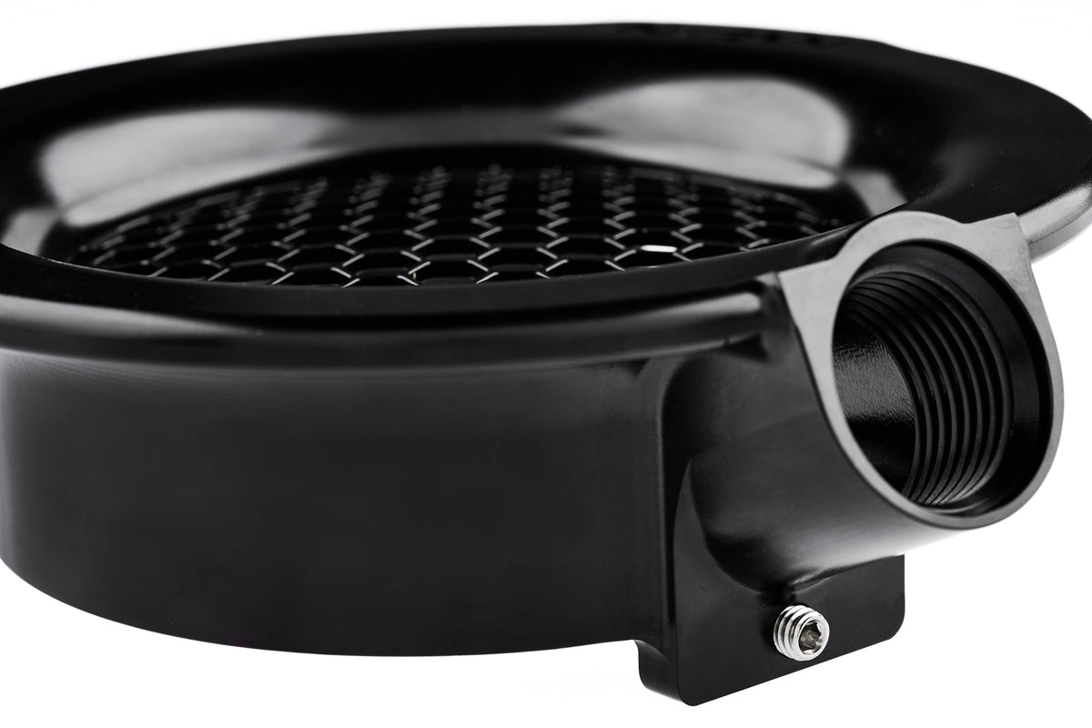 4" Single Turbo Velocity Stack with 1/8" NPT and 12AN Intake Port - Silver - NRW Design BMW performance part - Iconic Garage